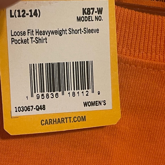 Carhartt Electric Coral Women’s Workwear Shirt NWT - Picture 4 of 5